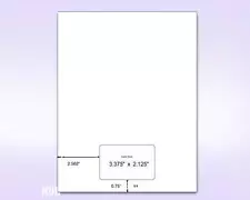 Letter Size Integrated Form with 1 Card (Box of 250)