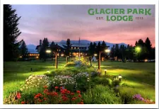 Glacier National Park Lodge Exterior Montana Lantern Press postcard