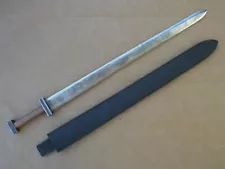 Medieval Migration Era sword, new but looks hard-used/abused, not stainless