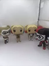 Funko Pop! Vinyl: DC Universe - Harley Quinn UNBOXED AND USED LOT OF 4! SALE!