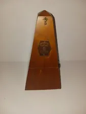 Antique Vintage Metronome de Maelzel SETH THOMAS Works Great Wood