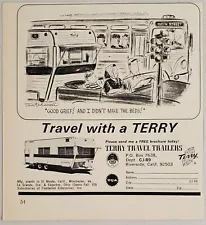 1969 Print Ad Terry Travel Trailers Riverside,California