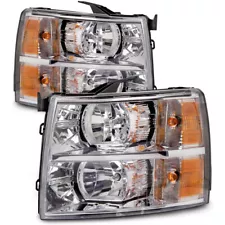 For 2011-2013 Chevy Silverado 3500 Headlight Driver & Passenger Side Pair CAPA (For: More than one vehicle)