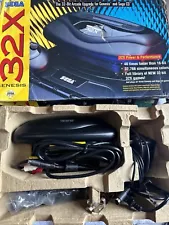 Sega Genesis 32X Console 32-Bit Arcade Upgrade For Genesis & Sega CD W/wires