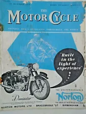 1950 28 december No 2490 The Motor Cycle NORTON DOMINATOR ON COVER UK