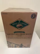 New in Box - White Mountain Electric 6 Quart Ice Cream Freezer Maker PBWMIME612