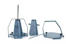 Slump Cone Test Apparatus Set Steel for Cements Concrete Testing Equipment Base