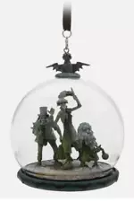 Disney Hitchhiking Ghosts Haunted Mansion Sketchbook Glass Globe Ornament NIB