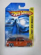 2007 Hot Wheels New Models Orange Chevy Silverado (a)