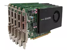 Lot of 5x NVIDIA Quadro K2200 4GB Graphics Card -