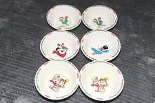 Kelloggs Cereal Bowls Variety Set of 6 The Best To You Each Morning Vintage 1995