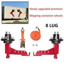 New upgrade superior Shipping Container Wheels，8x 6.5 Lug，Container mobile Kits