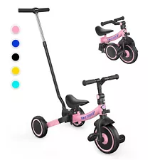 Besrey 7-in-1 Foldable Kids Tricycle for Toddler 1-5 Years Old