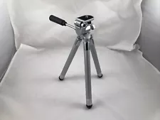 LIQUIDATION SALE Compact Small Telescoping Tripod With 3-way Head, All Metal