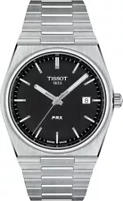 Tissot mens PRX 316L stainless steel case Dress Watch Grey T1374101105100