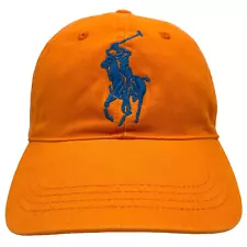 Polo Ralph Lauren Hat Cap Strap Back Orange Blue Logo Big Pony 4 Fragrances Mens