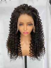 Pre-owned Deep Wave 24" 13*6 lace front wig Human hair For Women Free shipping