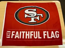 SAN FRANCISCO SF 49ers The Faithful Wall Flag Banner 18x22 SGA