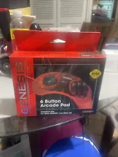 Official Sega Genesis Controller 6-Button Arcade Pad for Sega Genesis - Original