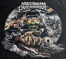 Maximum Overdrive horror movie shirt Fright Rags size XL 3/4 sleeve baseball Tee