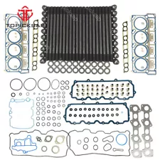 New 18mm CYLINDER HEAD STUD KIT&HEAD GASKET Fit For 03-07 Ford 6.0L V8 DIESEL