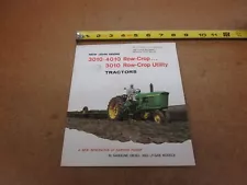 John Deere 3010 4010 tractor sales brochure farm 34 pg A1254-61-3 ORIGINAL 1961