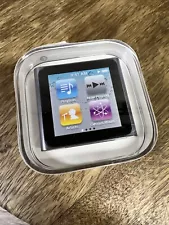 New Old Stock Factory Sealed Apple iPod Nano Graphite 6th Gen 8GB MC688LL/A 2010