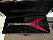 DBZ Venom Electric Guitar Ferrari Red Flying V with Case!