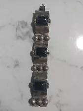 Silver Mexican Oynx Bracelet