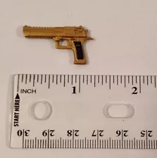 Action Force Pistol Desert Eagle type gold 1:12 gun weapon accessory Valaverse