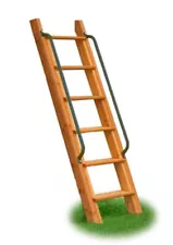 Wooden Step Ladder 5' (up to 60") - FREESHIP