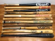 Wooden Wood Baseball & Softball Bats Vintage Oldschool