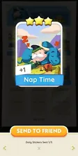 New ListingMonopoly GO! 3⭐️ Sticker - Nap Time - Set 14 (SENDING FAST)