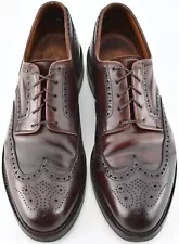 RALPH LAUREN CROCKETT & JONES 11D MARLOW BROWN SHELL CORDOVAN WINGTIP SHOES 2