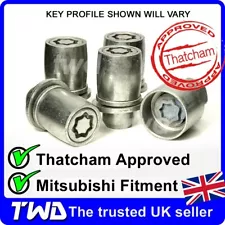 4x ALLOY WHEEL LOCKING NUTS FOR MITSUBISHI EVO 5 6 7 8 9 10 LANCER LUG BOLTS