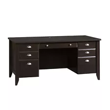 Sauder 408920 Shoal Creek Executive Desk, Jamocha Wood® Finish