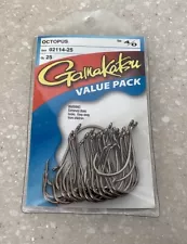 Gamakatsu Hook Sale 25ct # 4/0 Octopus Fishing Hooks