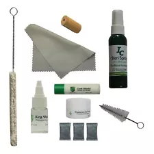 Deluxe Flute Care Kit, Head Cork, Swab, Mouthpiece Brush, Cleaner and More!