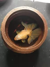 3D koi/goldfish resin hand painting Unique gift for fish lovers