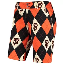 San Francisco Giants Loudmouth Women's Argyle Bermuda Shorts - Black