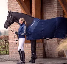 Back on Track Therapeutic Horse Mesh Sheet - 84” - Navy/Blue