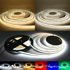 16.4ft 12V COB LED Strip Lights Flexible Bendable Tape for Boat Car Sign Room US