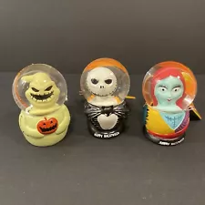 NEW Disney Nightmare Before Christmas Mini Snow Globes Jack Sally Oogie Boogie