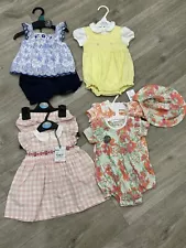 Baby Girl Clothes Outfits Bundle 0-3 Months New Nutmeg & More. B6