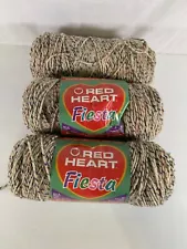 Red Heart Fiesta Yarn 6334 Buff worsted weight 4 ply 1 lb 2 oz