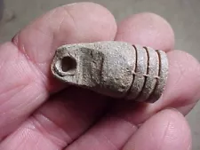 Civil War minie ball made into a fishing sinker-dug condition