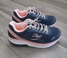 Gdefy Gravity Defyer Mighty Walk Navy Blue Pink Athletic Shoes. Women's 8