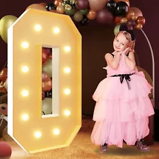 Marquee Numbers Marquee Light Up Numbers for Birthday Party Wedding 4FT Letter O