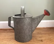 Vintage Galvanized Watering Can #10 With Sprinkler Spout