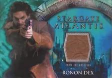 2008 STARGATE ATLANTIS SEASON 3 & 4 JASON MOMOA AS RONON DEX COSTUME CARD